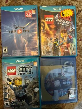 Wii U LEGO & Family Video Games Lot of 4 Bundle Wii U CIB Tested Nintendo